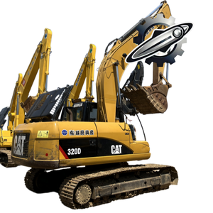 Excavatrice Caterpillar 320D d'occasion, marque japonaise d'origine, 20 tonnes, moteur Cummins, chenilles en caoutchouc, grande excavatrice - Product Image 1