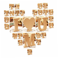 Lettres de l'alphabet en bois MDF arabes de grande taille, artisanales, bon marché, en gros, pour enfants, pour la décoration de mariage