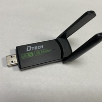 DTECH 2,4G/5G Dual Band 1300M Tarjeta de red inalámbrica AC 1300Mbps Wi-fi Adaptador USB para PC Laptop
