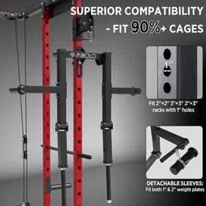 อุปกรณ์เสริมมิโคโลสำหรับยกแขนด้านข้าง ใช้กับแร็คสควอท/แร็คพาวเวอร์  โครงเหล็กมีรูขนาด 1 นิ้ว สำหรับฝึกกล้ามเนื้อส่วนบนของร่างกาย เครื่องออกกำลังกายสำหรับใช้ในบ้าน ขนาด 2 นิ้ว x - Product Image 3