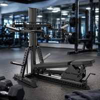 Équipement de musculation de haute qualité pour presse à banc, usage commercial, en acier, avec système de charge à disques sécurisé, capacité 4-en-1 de 2 tonnes, poids maximal de l'utilisateur 200 kg