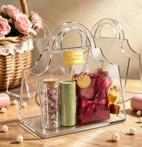 Customizable Transparent Acrylic Handbag Wedding <strong>EID</strong> Favor Candy <strong>Box</strong> Custom <strong>Gift</strong> Bags Favor <strong>Box</strong> - Product Image 1