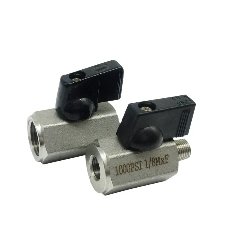 nsf Approval,1PC Stainless Steel Hex Body Mini Ball Valve
