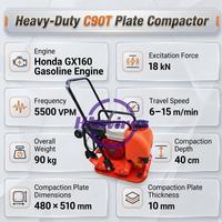 Compacteur de plaques en fonte à base épaisse de 10 mm, anti-fissuration, corps intégré, qualité commerciale, pour la réparation d'asphalte routier