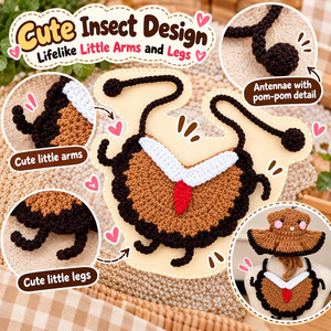 Conjunto de gorro y babero de ganchillo para mascotas, disfraz de animal adorable, gorro tejido con cuello para gatos y perros, accesorio con patrón personalizable - Product Image 4