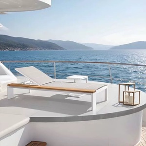 Chaises longues d'extérieur en aluminium pour hôtels et resorts, chaises longues de piscine, chaises longues d'extérieur en teck pour resorts - Product Image 1