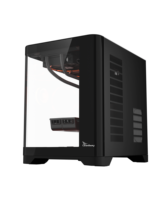 Boîtier de PC de jeu panoramique en verre incurvé avec refroidissement liquide Type-C 240 mm pour ordinateur Micro ATX MATX avec ventilateurs ARGB