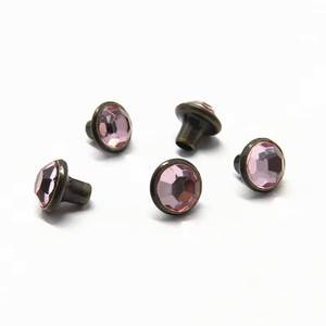 Rhinestone Stud Fasteners with <b>Metal</b> Base for Apparel Handbags <b>Wallets</b> Pet Collars and Fashion Decoration - Product Image 2
