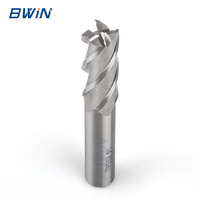 BWiN personnalisé 6mm fraise en bout fournisseur 4 cannelures M35 M42 M2 HSS fraise en bout pour métal diamètre 4mm-25mm