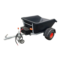 RCM Meilleure Construction Nouvelle Remorque Benne Basculante pour Quad, Remorque Agricole à Basculement Hydraulique pour Tracteurs