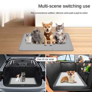 Almohadillas de orina de silicona <span class=keywords><strong>para</strong></span> <span class=keywords><strong>perros</strong></span>, plegables, modernas, ecológicas, fáciles de limpiar, diseño rectangular <span class=keywords><strong>para</strong></span> el cuidado de mascotas, sala de estar y uso al aire libre - Product Image 5