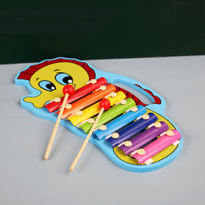 HOYE CRAFTS Instrument de musique arc-en-ciel, <span class=keywords><strong>xylophone</strong></span> animal, piano à percussion manuel en bois pour enfants - Product Image 6