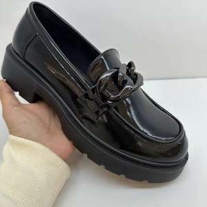 2024स्क्वायर टो बहुमुखी नए महिलाओं के कैज़ुअल जूते आरामदायक फ्लैट महिलाओं के जूते फैशन लोफर्स - Product Image 6