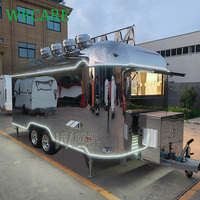 WECARE Bar à café mobile, camion de crème glacée, camion de hot-dogs, cuisine mobile, camion de pizzas, camion de churros, camion de barbecue, camion de restauration rapide entièrement équipé