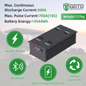 Kit de batterie au lithium-ion phosphate de fer (LiFePO4) pour voiturette de golf Club Car 36V 48V 60V 72V 105Ah 150Ah 160Ah 202Ah - Product Image 4