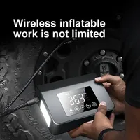 Démarreur de voiture d'urgence extérieur avec compresseur d'air gonfleur de pneu sans fil pour batterie de voiture démarrage rapide kit de véhicule 12V