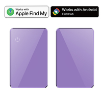 Nouvelle conception ultra-mince, traceur de portefeuille intelligent anti-perte, étanche IP68, avec positionnement mondial, compatible iOS Find My et Android Find Hub