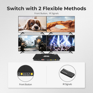 Tesmart 4x2 4K 60Hz HDMI Ma Trận Switcher với khai thác âm thanh L/R AUX đầu ra âm thanh <span class=keywords><strong>video</strong></span> chuyển đổi Splitter - Product Image 3