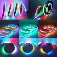 Éclairage décoratif Bande LED RGB Couleur blanche Ip30 144 pixels 5v Sk6812 Bande LED adressable RGBW Pixel LED RGBW RGB Rgbic Nw Cw Ww