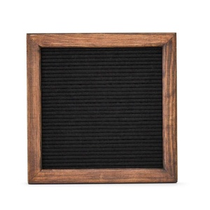 Tablero <span class=keywords><strong>de</strong></span> letras <span class=keywords><strong>de</strong></span> fieltro negro, accesorio <span class=keywords><strong>de</strong></span> montaje en pared, rústico, 10x10 - Product Image 2