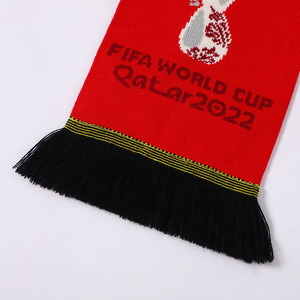 Thời trang mới Jacquard thư tua khăn dài tùy chỉnh thiết kế dệt kim khăn cho người hâm mộ bóng đá lớn đồng bằng Câu lạc bộ phụ kiện mùa đông - Product Image 3