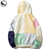 Set Kaus Pria Tambalan Logo Khusus Hoodie Bordir Label Kualitas Tinggi Kelas Berat Tanpa Biru Langit Kebesaran Sweatshirt Uniseks