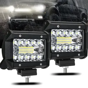 12V 4 Inch LED Light Bars Aurora 6500k Working Lamp for Off Road 4x4 Jeep Truck Accessories