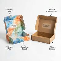 Boîte cadeau premium en carton ondulé avec logo personnalisé, fermeture sécurisée par languette, doublure en éponge, boîte d'expédition postale écologique, fragile