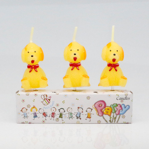ケーキキャンドル16年工場卸売りかわいい犬型ハッピーバースデー子供用手作り無煙パラフィンワックス - Product Image 6