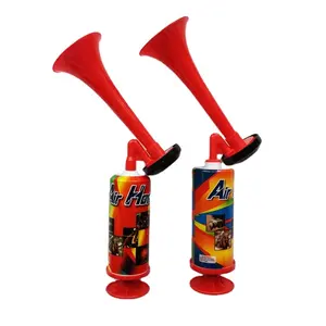 Maßge schneiderte Handpumpe Kunststoff Air Horn Noise Maker Fußball Fan Horn Kunststoff Fußball Blow Horns