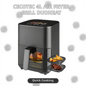 <span class=keywords><strong>Cecotec</strong></span> <span class=keywords><strong>Freidora</strong></span> de Aire 4L Duoheat 4000 1900W 3 en 1 <span class=keywords><strong>Freidora</strong></span>/Parrilla/Plancha 10 Menús Doble Temperatura 40-200C Cocción Rápida Plástico - Product Image 5