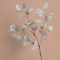 Daun Eucalyptus Plastik Lilac Real Touch Artificial Grosir, Batang Panjang 33.5 inci, Dekorasi Boho untuk Pernikahan dan Natal