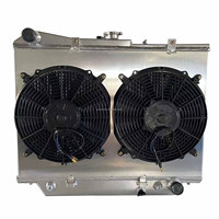 Radiateur de refroidissement entièrement en aluminium avec cache de ventilateur pour Isuzu VehiCROSS Rodeo / Honda Passport V6 3.2L 3.5L 1993-2001