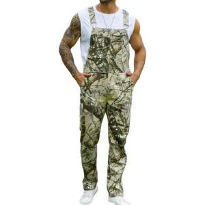 Custom Camo Bib Overalls Men <b>Adjustable</b> <b>Straps</b> Breathable Canvas Hunting Wear Jumpsuit - Product Image 4