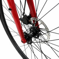 Vélo de Gravel à Guidon Coudé 700c, Cadre et Fourche en Alliage d'Aluminium, 1x10 Vitesses, Freins à Disque Mécaniques, Axe Traversant, Léger, Rigide, pour Aventure sur Route