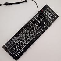 Ensemble clavier et souris filaire multilingue personnalisé OEM d'usine Interface USB comprenant l'arabe, le russe, le français, l'espagnol et le portugais