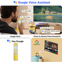 H-OBE Mini3 Google TV 4K/8K LCD Android 14 Projecteur portable Mini projecteurs 300 ANSI Lumens Mise au point automatique WiFi6 Boîtier TV