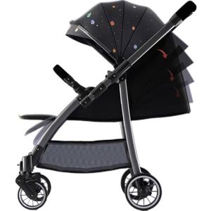 Jxb हल्के पोर्टेबल कॉम्पैक्ट बेबी स्ट्रेलर एडजस्टेबल टू-वे पुश 4 व्हील स्ट्रेलर बेबी 5 प्वाइंट सुरक्षा हार्निंग - Product Image 4