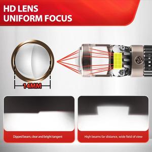 Obiettivo Mini proiettore H7 All-in-One 48W 5000LM illuminazione 6500K con ventole di alta qualità per fari BMW modelli compatibili corona & <span class=keywords><strong>P</strong></span> - Product Image 6