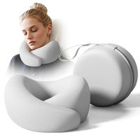 Oreiller de voyage en mousse à mémoire de forme en forme de U pour une utilisation en avion, en voiture et au bureau, avec un coussin ergonomique pour le cou