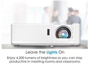 ZH406ST Professional <b>LED</b> Laser Projector Short Throw Full HD 4200 Lumens High Brightness 4K HDR Input Network Compatible Android - Product Image 3