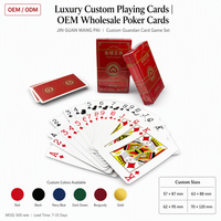 Cartes à jouer en papier imprimées en quadrichromie CMYK personnalisées de luxe |   Cartes de poker personnalisées durables et écologiques aux coins arrondis