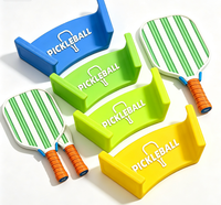 Support mural en plastique pour raquettes de padel et de pickleball, personnalisable avec logo OEM/ODM, accessoires de rangement
