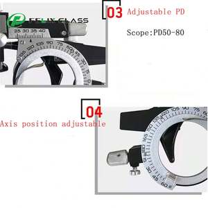 กรอบแว่นตาไทเทเนียมปรับได้ รุ่น WZ-YG003 พร้อมเลนส์ไทเทเนียมสำหรับทดสอบสายตา อุปกรณ์ตรวจวัดสายตา - Product Image 1