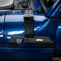 Support de fixation de phare OMU A-Pillar en aluminium et fibre de carbone noir pour Wrangler JL 392 JT Sand Runner & Mojave, support de phare auxiliaire