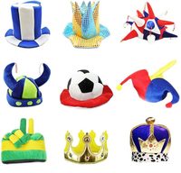 Baige unisexe drôle chapeaux de fête ensemble nouveauté Photo stand accessoires cadeaux drôles pour adultes et adolescents pour mariages événements fêtes