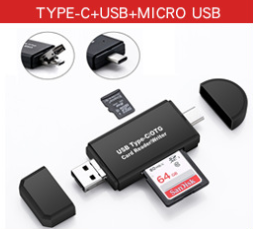 usb+micro+tipo-c 2.0 negro $1.92/unidad