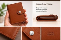 Dompet Kulit Asli Premium Ringan dengan Desain Stylish untuk Pria Pemasok India