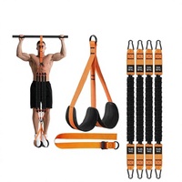 Sangle d'assistance réglable pour tractions avec bande élastique en polyester pour exercices de fitness et entraînement de résistance jusqu'à 750 lb
