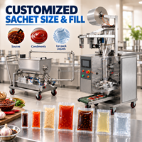 Machine de remplissage de glaçons liquides DEEPACK avec scellage de sacs en film pour essais de recettes de liquide de refroidissement séparées et d'emballages